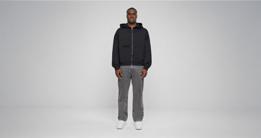 PAZ GOD DID Zip Hoodie Black